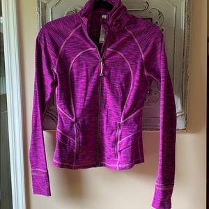 Lululemon zip up jacket. Magenta and purple. Sz 6.